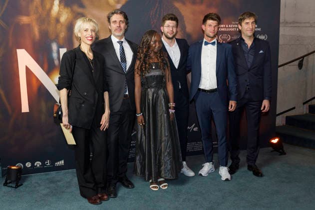 Katja Eichinger, Ludwig Prinz von Bayern, Michelle Lemuya Ikeny, Kevin Schmutzler, Tobias Schmutzler and guest at the premiere of the feature film Nawi Dear Future Me in the Astor Film Lounge at Arri Munich, 02 03 2026 Foto:xN.xKolinzx xFuturexImagex nawi_6319