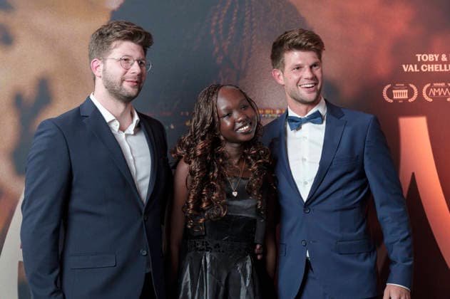 Kevin Schmutzler, Michelle Lemuya Ikeny and Tobias Schmutzler at the premiere of the feature film Nawi Dear Future Me in the Astor Film Lounge at Arri Munich, 02 03 2026 Foto:xN.xKolinzx xFuturexImagex nawi_6324