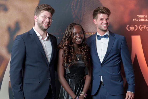 Kevin Schmutzler, Michelle Lemuya Ikeny and Tobias Schmutzler at the premiere of the feature film Nawi Dear Future Me in the Astor Film Lounge at Arri Munich, 02 03 2026 Foto:xN.xKolinzx xFuturexImagex nawi_6325