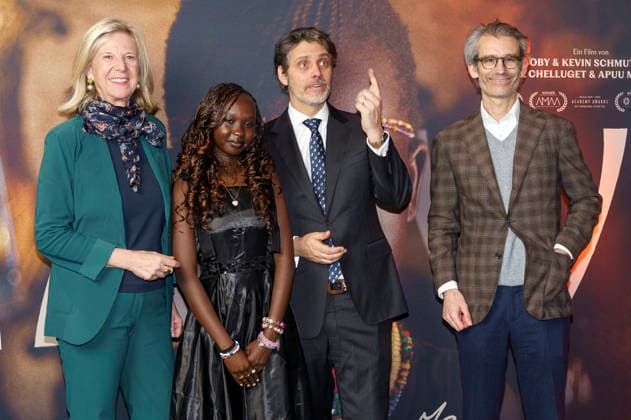 Katja Elisabeth Wildermuth, Michelle Lemuya Ikeny, Ludwig Prinz von Bayern and Björn Wilhelm at the premiere of the feature film Nawi Dear Future Me in the Astor Film Lounge at Arri Munich, 02 03 2026 Foto:xN.xKolinzx xFuturexImagex nawi_6334