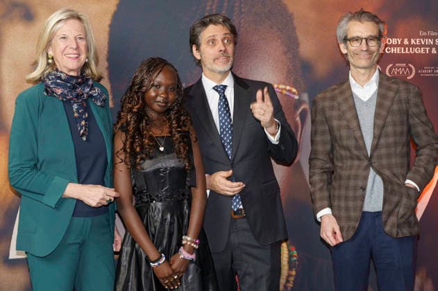 Katja Elisabeth Wildermuth, Michelle Lemuya Ikeny, Ludwig Prinz von Bayern and Björn Wilhelm at the premiere of the feature film Nawi Dear Future Me in the Astor Film Lounge at Arri Munich, 02 03 2026 Foto:xN.xKolinzx xFuturexImagex nawi_6335
