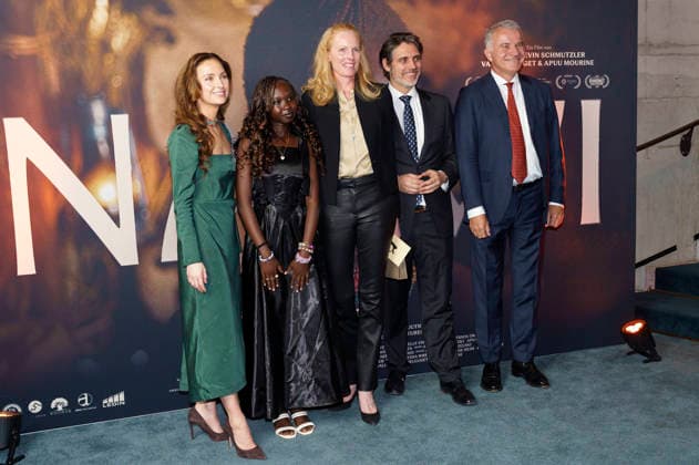 Sophie Alexandra Princess of Bavaria, Michelle Lemuya Ikeny, Elisabeth Duchess in Bavaria Terberger, Ludwig Prince of Bavaria and Daniel Terberger at the premiere of the feature film Nawi Dear Future Me in the Astor Film Lounge at Arri Munich, 02 03 2026 Foto:xN.xKolinzx xFuturexImagex nawi_6338