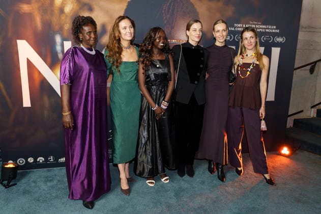 Anastasia Lemuya, Sophie Alexandra Princess of Bavaria, Michelle Lemuya Ikeny, Cleo von Adelsheim, Marlies Pia Pfeifhofer and Ekaterina Princess of Hanover at the premiere of the feature film Nawi Dear Future Me in the Astor Film Lounge at Arri Munich, 02 03 2026 Foto:xN.xKolinzx xFuturexImagex nawi_6370
