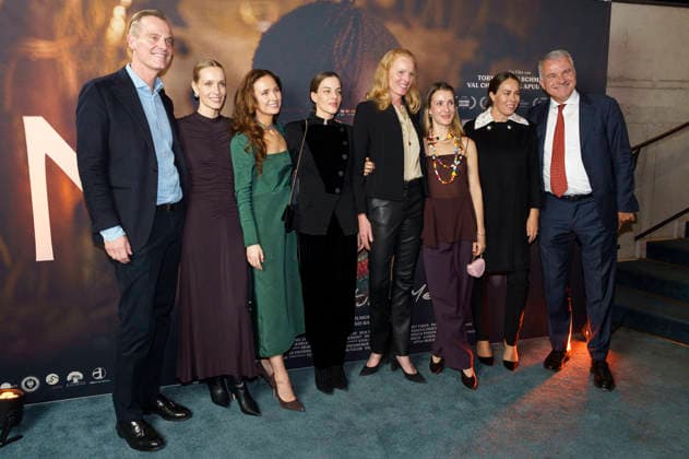 Timm Golüke, Marlies Pia Pfeifhofer, Sophie Alexandra Princess of Bavaria, Cleo von Adelsheim, Elisabeth Duchess in Bavaria Terberger, Ekaterina Princess of Hanover, Princess Nina Nastassja Jade of Greece and Denmark and Daniel Terberger at the premiere of the feature film Nawi Dear Future Me in the Astor Film Lounge at Arri Munich, 02 03 2026 Foto:xN.xKolinzx xFuturexImagex nawi_6380