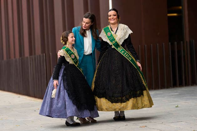 03-03-2026 Plana Queen Letizia with the Falleras 2026 Queens of Castellon, Ana Olivas and Clara Sanz at the event to mark World Day for Rare Diseases, at the Palacio de Congresos de Castellon, in Castellon de la Plana, Valencian Community. No Spain Â  Copyright: xPPEx