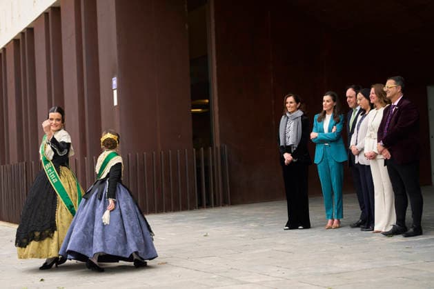 03-03-2026 Plana Queen Letizia with the Falleras 2026 Queens of Castellon, Ana Olivas and Clara Sanz at the event to mark World Day for Rare Diseases, at the Palacio de Congresos de Castellon, in Castellon de la Plana, Valencian Community. No Spain Â  Copyright: xPPEx