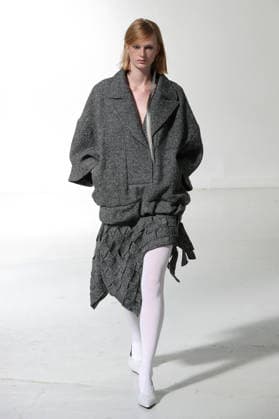 PFW - Maitrepierre Runway A model walks the runway during the Maitrepierre Womenswear Fall Winter 2026-2027 show as part of Paris Fashion Week on March 3, 2026 in Paris, France. Photo by Alain Gil Gonzalez ABACAPRESS.COM Paris France  Copyright: xGonzalezxAlain-Gil ABACAx
