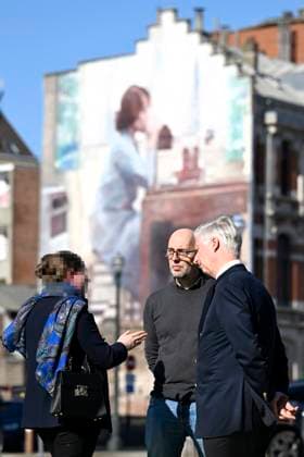 King Philippe visited the non-profit organization DIOGENES BRUSSELS, BELGIUM - MARCH 03 : King Philippe visited the non-profit organization DIOGENES, a service that helps the homeless and aims to reconnect people living on the streets with the rest of society. The King met with homeless individuals and learned about the organization s operations. He then chaired a roundtable discussion with DIOGENES staff, representatives from various partner organizations, and experts in the fields of homelessness and poverty on March 3, 2026 in Brussels, Belgium, 03 03 2026 Brussels Belgium  Copyright: xDidierxLebrunx