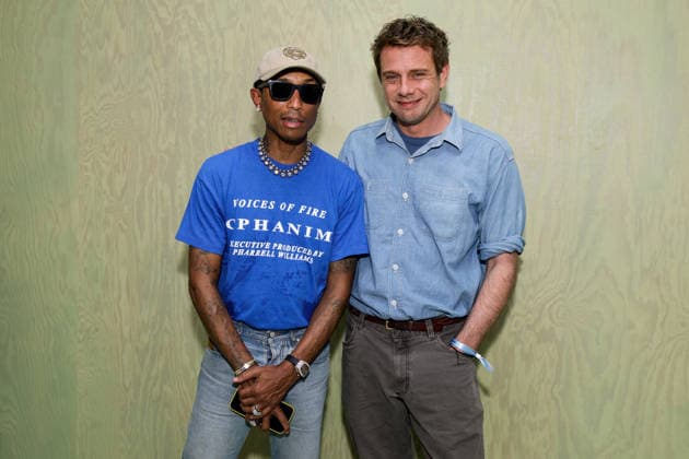 Fashion designer Jonathan Anderson with Pharrell Williams at the greeting of Christian Dior Women Ready to Wear Fall Winter 2026 2027 Collection fashion show during Paris Fashion Week PFW at Jardin des Tuileries, in Paris, France, on March 3rd, 2026 Olivier Borde Bestimage Greeting of Christian Dior Women Ready to Wear Fall Winter 2026 2027 Collection fashion show, during Paris Fashion Week at Jardin des Tuileries, in Paris, France, on March 3rd, 2026 Paris France  Copyright: xOLIVIERxBORDEx xBESTIMAGExOLIVIERxBORDEx xBESTIMAGEx