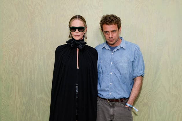Fashion designer Jonathan Anderson with Charlize Theron at the greeting of Christian Dior Collection Femme Prêt à Porter Automne Hiver 2026 2027 fashion show during Paris Fashion Week PFW at Jardin des Tuileries, in Paris, France, on March 3rd, 2026 Olivier Borde Bestimage Greeting of Christian Dior Women Ready to Wear Fall Winter 2026 2027 Collection fashion show, during Paris Fashion Week at Jardin des Tuileries, in Paris, France, on March 3rd, 2026 Paris France  Copyright: xOLIVIERxBORDEx xBESTIMAGExOLIVIERxBORDEx xBESTIMAGEx