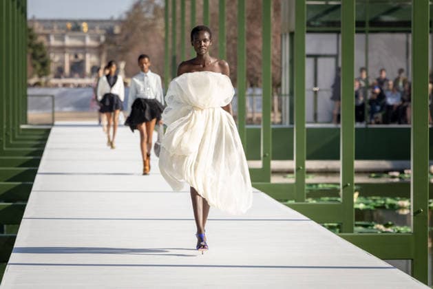 PFW - Dior Runway A model walks the runway during the Christian Dior Womenswear Fall Winter 2026-2027 show as part of Paris Fashion Week on March 3, 2026 in Paris, France. Photo by Alexis Jumeau ABACAPRESS.COM Paris France  Copyright: xJumeauxAlexis ABACAx