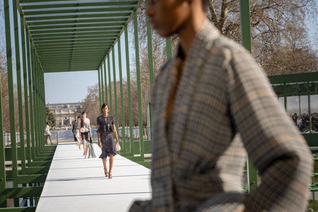 PFW - Dior Runway A model walks the runway during the Christian Dior Womenswear Fall Winter 2026-2027 show as part of Paris Fashion Week on March 3, 2026 in Paris, France. Photo by Alexis Jumeau ABACAPRESS.COM Paris France  Copyright: xJumeauxAlexis ABACAx