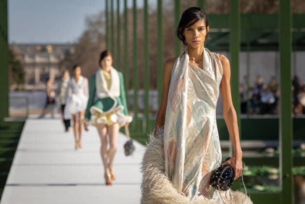PFW - Dior Runway A model walks the runway during the Christian Dior Womenswear Fall Winter 2026-2027 show as part of Paris Fashion Week on March 3, 2026 in Paris, France. Photo by Alexis Jumeau ABACAPRESS.COM Paris France  Copyright: xJumeauxAlexis ABACAx
