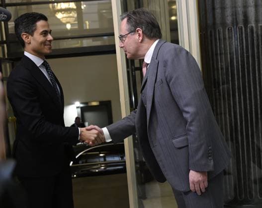Meeting between PM Bart De Wever & Dutch Prime Minister Rob Jetten BRUSSELS, BELGIUM - MARCH 03 : Meeting between Prime Minister Bart De Wever (N-VA) and Dutch Prime Minister Rob Jetten on March 3, 2026 in Brussels, Belgium, 03 03 2026 Brussels Belgium  Copyright: xDidierxLebrunx