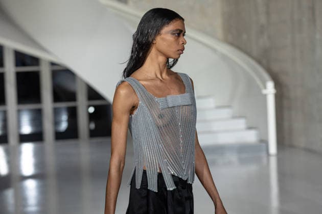 PFW ALAINPAUL Runway NB Model walk at the ALAINPAUL Womenswear Fall Winter 2026-2027 show as part of Paris Fashion Week on March 03, 2026 in Paris, France. Photo by Nasser Berzane ABACAPRESS.COM Paris France  Copyright: xBerzanexNasser ABACAx