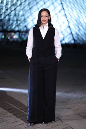 PFW Le Grand Diner du Louvre Arrivals Photocall Nadia Melliti attending the Le Grand Diner du Louvre Arrivals Photocall at the Musee du Louvre as part of Paris Fashion Week on March 03, 2026 in Paris, France. Photo by Jerome Dominé ABACAPRESS.COM Paris France  Copyright: xDominexJerome ABACAx