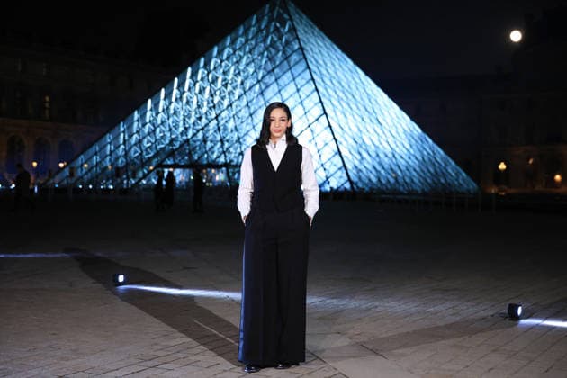 PFW Le Grand Diner du Louvre Arrivals Photocall Nadia Melliti attending the Le Grand Diner du Louvre Arrivals Photocall at the Musee du Louvre as part of Paris Fashion Week on March 03, 2026 in Paris, France. Photo by Jerome Dominé ABACAPRESS.COM Paris France  Copyright: xDominexJerome ABACAx