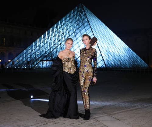 PFW Le Grand Diner du Louvre Arrivals Photocall Princess Maria Carolina of Bourbon Two Sicilies and Maria Chiara of Bourbon Two Sicilies attending the Le Grand Diner du Louvre Arrivals Photocall at the Musee du Louvre as part of Paris Fashion Week on March 03, 2026 in Paris, France. Photo by Jerome Dominé ABACAPRESS.COM Paris France  Copyright: xDominexJerome ABACAx