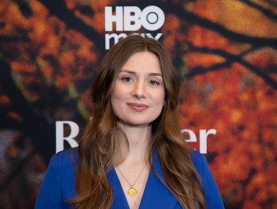 Ellie Heydon arrives on the red carpet at the premiere of HBO Rooster on Tuesday, March 3, 2026 in New York City.  NYP20260303520 SERENAxXUxNING