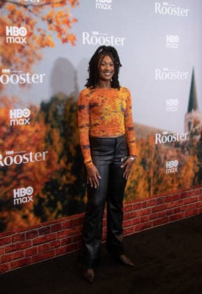 Nisarah Lewis arrives on the red carpet at the premiere of HBO Rooster on Tuesday, March 3, 2026 in New York City.  NYP20260303501 SERENAxXUxNING