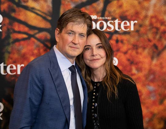 Bill Lawrence and Christa Miller arrive on the red carpet at the premiere of HBO Rooster on Tuesday, March 3, 2026 in New York City.  NYP20260303521 SERENAxXUxNING