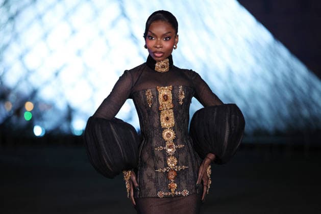 PFW Le Grand Diner du Louvre Arrivals Photocall Olandria Carthen attending the Le Grand Diner du Louvre Arrivals Photocall at the Musee du Louvre as part of Paris Fashion Week on March 03, 2026 in Paris, France. Photo by Jerome Dominé ABACAPRESS.COM Paris France  Copyright: xDominexJerome ABACAx