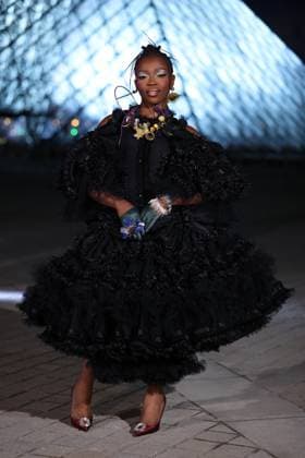 PFW Le Grand Diner du Louvre Arrivals Photocall Theodora attending the Le Grand Diner du Louvre Arrivals Photocall at the Musee du Louvre as part of Paris Fashion Week on March 03, 2026 in Paris, France. Photo by Jerome Dominé ABACAPRESS.COM Paris France  Copyright: xDominexJerome ABACAx
