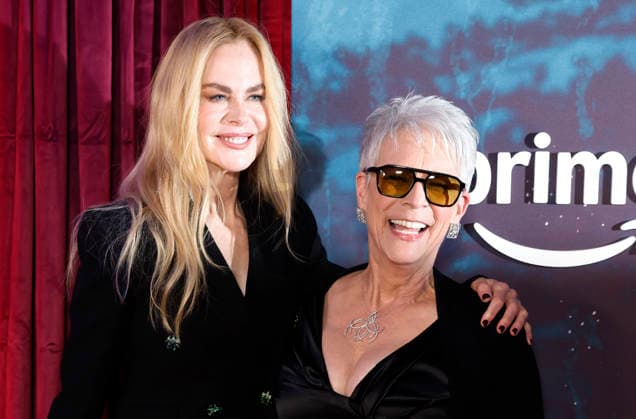 Nicole Kidman and Jamie Lee Curtis arrive on the red carpet at Prime Video s Scarpetta New York Premiere at Regal Union Square on Tuesday, March 3, 2026 in New York City.  NYP20260303205 JOHNxANGELILLO