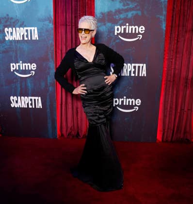 Jamie Lee Curtis arrives on the red carpet at Prime Video s Scarpetta New York Premiere at Regal Union Square on Tuesday, March 3, 2026 in New York City.  NYP20260303212 JOHNxANGELILLO