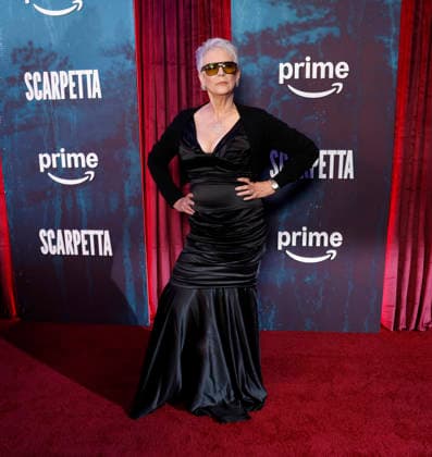 Jamie Lee Curtis arrives on the red carpet at Prime Video s Scarpetta New York Premiere at Regal Union Square on Tuesday, March 3, 2026 in New York City.  NYP20260303213 JOHNxANGELILLO