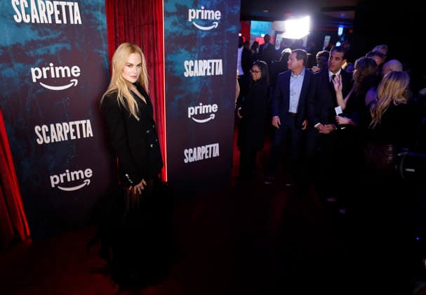 Nicole Kidman arrives on the red carpet at Prime Video s Scarpetta New York Premiere at Regal Union Square on Tuesday, March 3, 2026 in New York City.  NYP20260303218 JOHNxANGELILLO