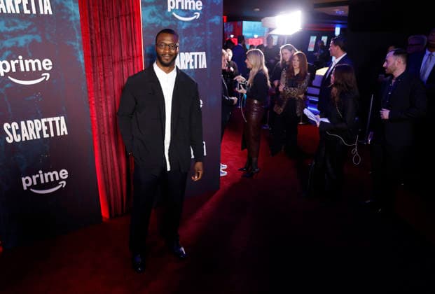 Aldis Hodge arrives on the red carpet at Prime Video s Scarpetta New York Premiere at Regal Union Square on Tuesday, March 3, 2026 in New York City.  NYP20260303224 JOHNxANGELILLO