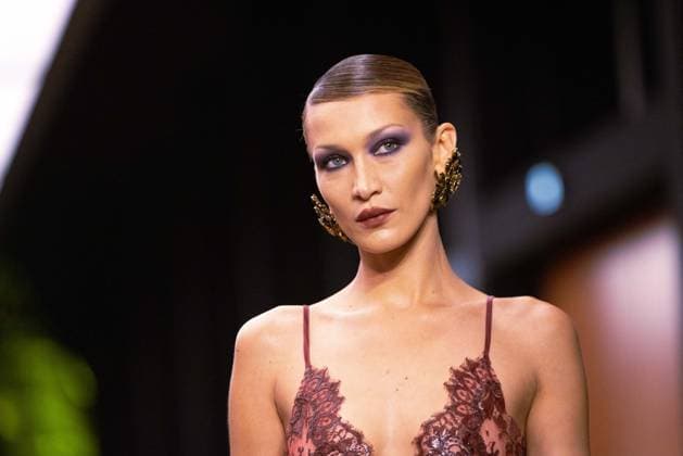PFW - Bella Hadid Models For Saint Laurent US model Bella Hadid presents a creation for Saint Laurent for the Women s Ready to Wear Fall Winter 2026-2027 collection fashion show as part of the Paris Women Fashion Week (PFW), in Paris, on March 3, 2026. Photo by Alexis Jumeau ABACAPRESS.COM Paris France  Copyright: xJumeauxAlexis ABACAx