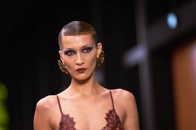 PFW - Bella Hadid Models For Saint Laurent US model Bella Hadid presents a creation for Saint Laurent for the Women s Ready to Wear Fall Winter 2026-2027 collection fashion show as part of the Paris Women Fashion Week (PFW), in Paris, on March 3, 2026. Photo by Alexis Jumeau ABACAPRESS.COM Paris France  Copyright: xJumeauxAlexis ABACAx