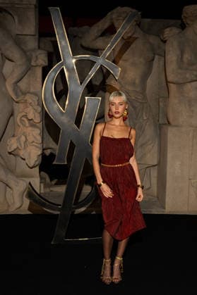 PFW - Saint Laurent Front Row Iris Law attends the Saint Laurent Womenswear Fall Winter 2026-2027 show as part of Paris Fashion Week on March 03, 2026 in Paris, France. Photo by ABACAPRESS.COM Paris France  Copyright: xABACAx