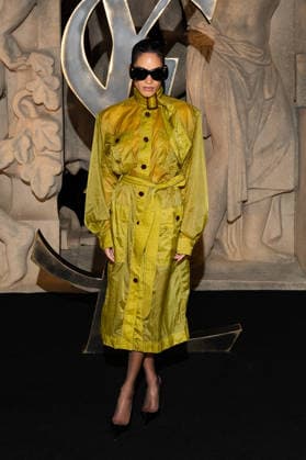 PFW - Saint Laurent Front Row Mette attends the Saint Laurent Womenswear Fall Winter 2026-2027 show as part of Paris Fashion Week on March 03, 2026 in Paris, France. Photo by ABACAPRESS.COM Paris France  Copyright: xABACAx