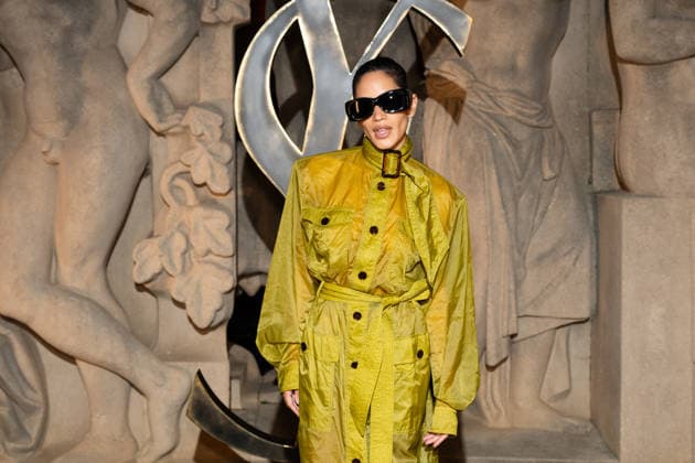 PFW - Saint Laurent Front Row Mette attends the Saint Laurent Womenswear Fall Winter 2026-2027 show as part of Paris Fashion Week on March 03, 2026 in Paris, France. Photo by ABACAPRESS.COM Paris France  Copyright: xABACAx