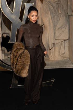 PFW - Saint Laurent Front Row Zoe Kravitz attends the Saint Laurent Womenswear Fall Winter 2026-2027 show as part of Paris Fashion Week on March 03, 2026 in Paris, France. Photo by ABACAPRESS.COM Paris France  Copyright: xABACAx