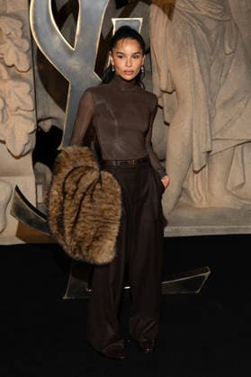 PFW - Saint Laurent Front Row Zoe Kravitz attends the Saint Laurent Womenswear Fall Winter 2026-2027 show as part of Paris Fashion Week on March 03, 2026 in Paris, France. Photo by ABACAPRESS.COM Paris France  Copyright: xABACAx