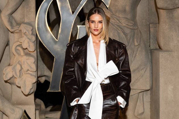 PFW - Saint Laurent Front Row Rosie Huntington-Whiteley attends the Saint Laurent Womenswear Fall Winter 2026-2027 show as part of Paris Fashion Week on March 03, 2026 in Paris, France. Photo by ABACAPRESS.COM Paris France  Copyright: xABACAx