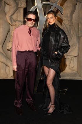 PFW - Saint Laurent Front Row Michael Braun and Mathilde Pinault attend the Womenswear Fall Winter 2026-2027 show as part of Paris Fashion Week on March 03, 2026 in Paris, France. Photo by ABACAPRESS.COM Paris France  Copyright: xABACAx
