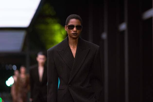 PFW - Saint Laurent Runway A model presents a creation for Saint Laurent for the Women s Ready to Wear Fall Winter 2026-2027 collection fashion show as part of the Paris Women Fashion Week (PFW), in Paris, on March 3, 2026. Photo by Alexis Jumeau ABACAPRESS.COM Paris France  Copyright: xJumeauxAlexis ABACAx