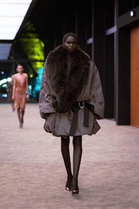 PFW - Saint Laurent Runway Kenyan model Nyanderi Deng presents a creation for Saint Laurent for the Women s Ready to Wear Fall Winter 2026-2027 collection fashion show as part of the Paris Women Fashion Week, in Paris, on March 3, 2026. Photo by Alexis Jumeau ABACAPRESS.COM Paris France  Copyright: xJumeauxAlexis ABACAx