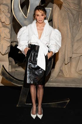 PFW - Saint Laurent Front Row Philippine Leroy-Beaulieu attends the Womenswear Fall Winter 2026-2027 show as part of Paris Fashion Week on March 03, 2026 in Paris, France. Photo by Laurent Zabulon ABACAPRESS.COM Paris France  Copyright: xZabulonxLaurent ABACAx