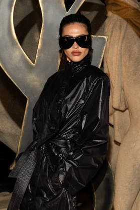 PFW - Saint Laurent Front Row Amelia Gray attends the Womenswear Fall Winter 2026-2027 show as part of Paris Fashion Week on March 03, 2026 in Paris, France. Photo by Laurent Zabulon ABACAPRESS.COM Paris France  Copyright: xZabulonxLaurent ABACAx