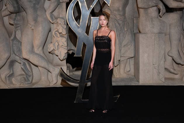 PFW - Saint Laurent Front Row Lila Moss attends the Saint Laurent Womenswear Fall Winter 2026-2027 show as part of Paris Fashion Week on March 03, 2026 in Paris, France. Photo by Laurent Zabulon ABACAPRESS.COM Paris France  Copyright: xZabulonxLaurent ABACAx