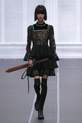 PFW - Anrealage Fecales Runway A model walks the runway during the Anrealage Womenswear Fall Winter 2026-2027 show as part of Paris Fashion Week on March 03, 2026 in Paris, France. Photo by Alain Gil Gonzalez ABACAPRESS.COM Paris France  Copyright: xGonzalezxAlain-Gil ABACAx