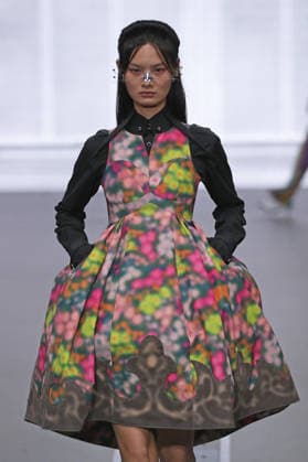 PFW - Anrealage Fecales Runway A model walks the runway during the Anrealage Womenswear Fall Winter 2026-2027 show as part of Paris Fashion Week on March 03, 2026 in Paris, France. Photo by Alain Gil Gonzalez ABACAPRESS.COM Paris France  Copyright: xGonzalezxAlain-Gil ABACAx