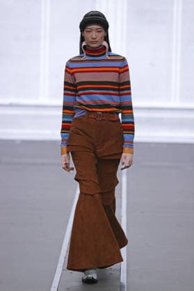 PFW - Anrealage Fecales Runway A model walks the runway during the Anrealage Womenswear Fall Winter 2026-2027 show as part of Paris Fashion Week on March 03, 2026 in Paris, France. Photo by Alain Gil Gonzalez ABACAPRESS.COM Paris France  Copyright: xGonzalezxAlain-Gil ABACAx