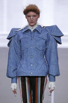 PFW - Anrealage Fecales Runway A model walks the runway during the Anrealage Womenswear Fall Winter 2026-2027 show as part of Paris Fashion Week on March 03, 2026 in Paris, France. Photo by Alain Gil Gonzalez ABACAPRESS.COM Paris France  Copyright: xGonzalezxAlain-Gil ABACAx